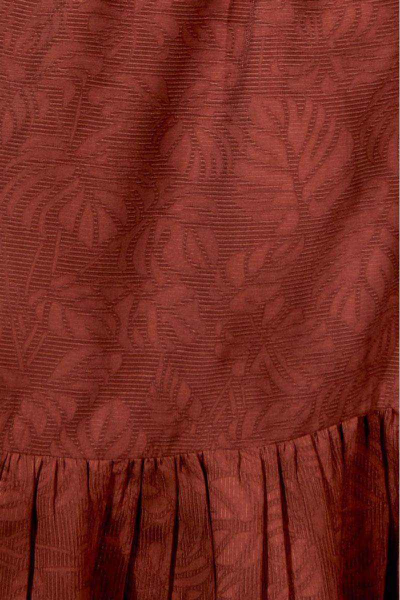 VESTIDO MIDI BABADOS