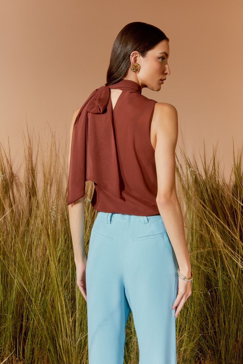 BLUSA OMBRO SÓ FOULARD
