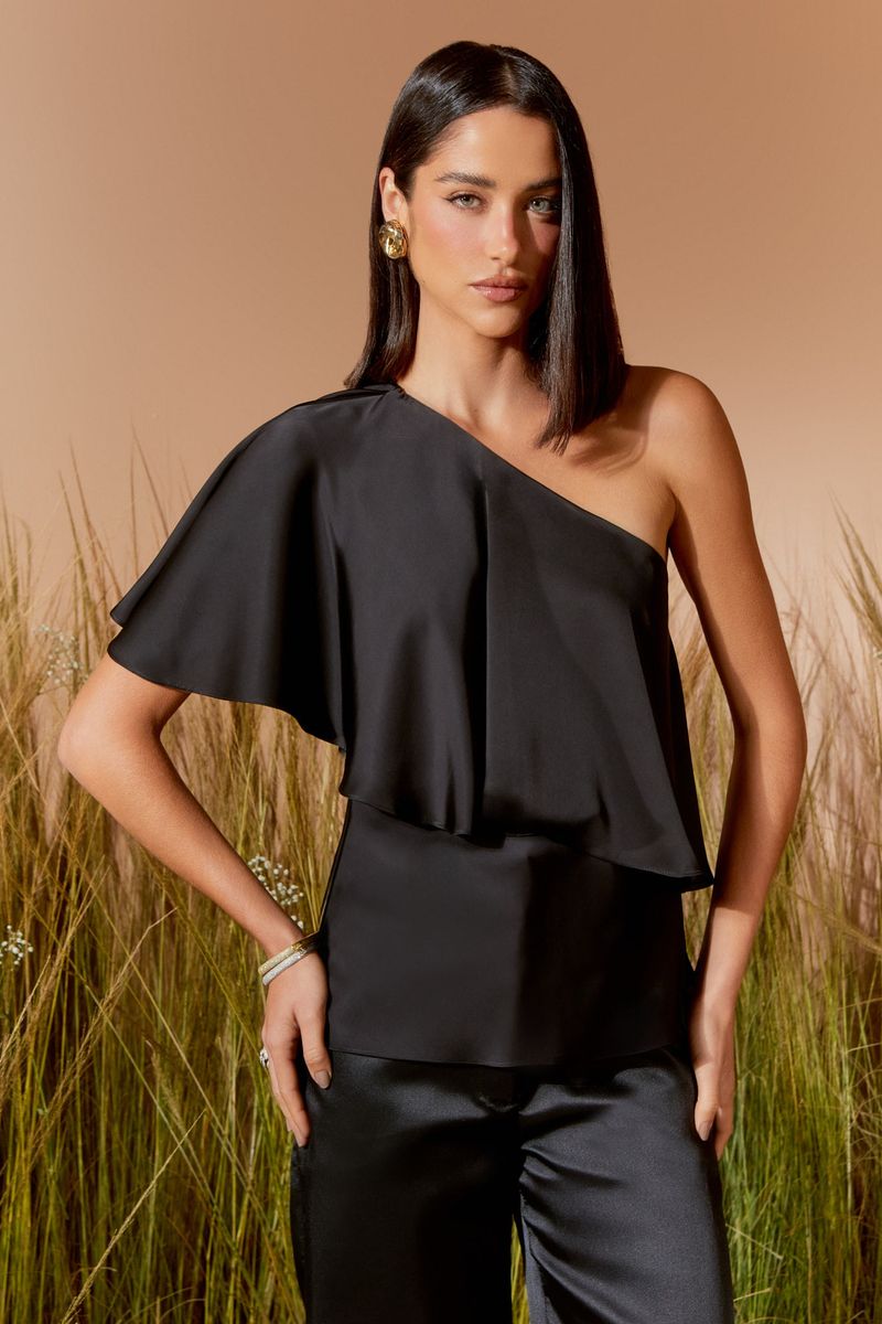 BLUSA CETIM OMBRO SÓ