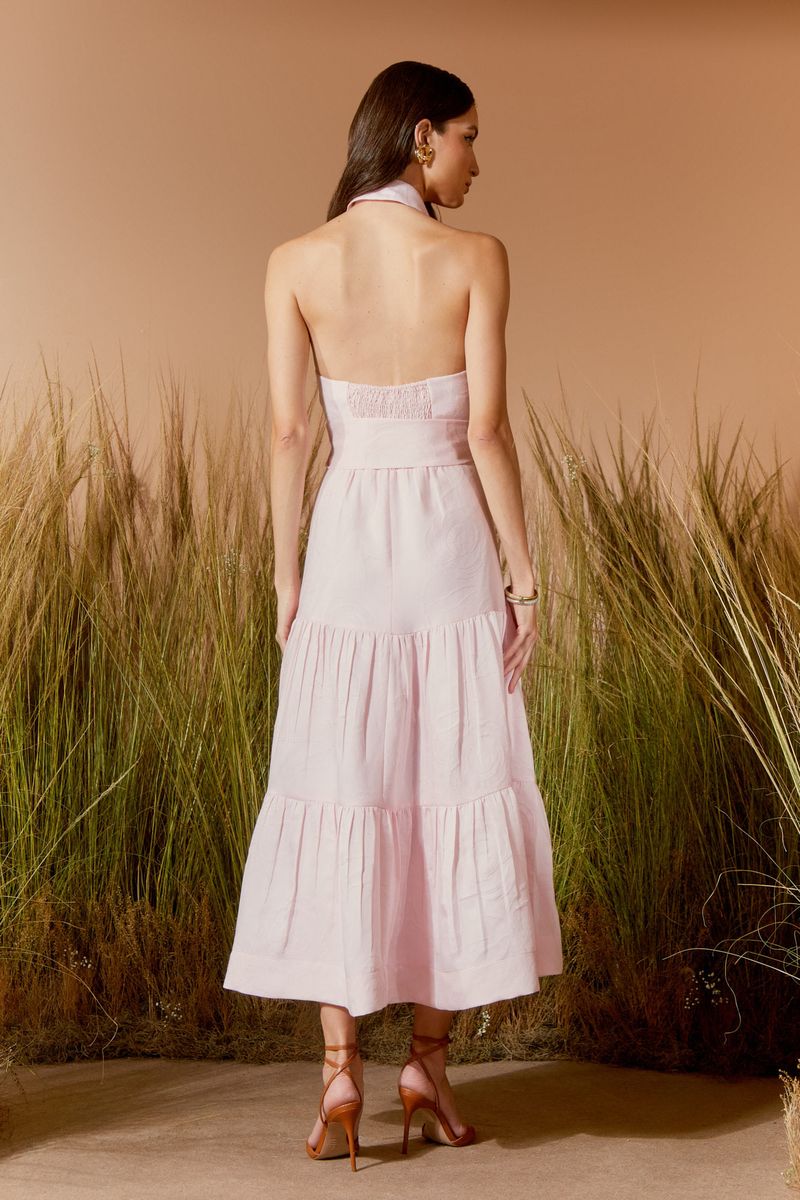 VESTIDO MIDI CHEMISE LE ROSE
