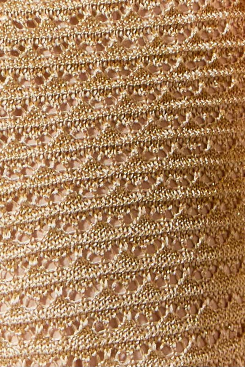 SHORT TRICOT RENDADO COM LUREX