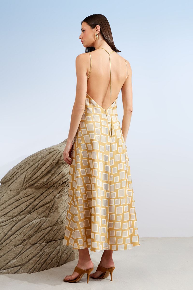 VESTIDO MIDI CORRENTE COSTAS