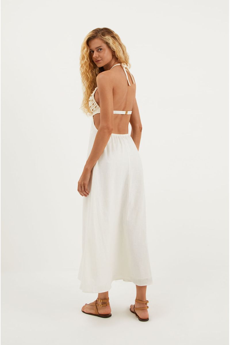 Vestido Longo Ivy Off White