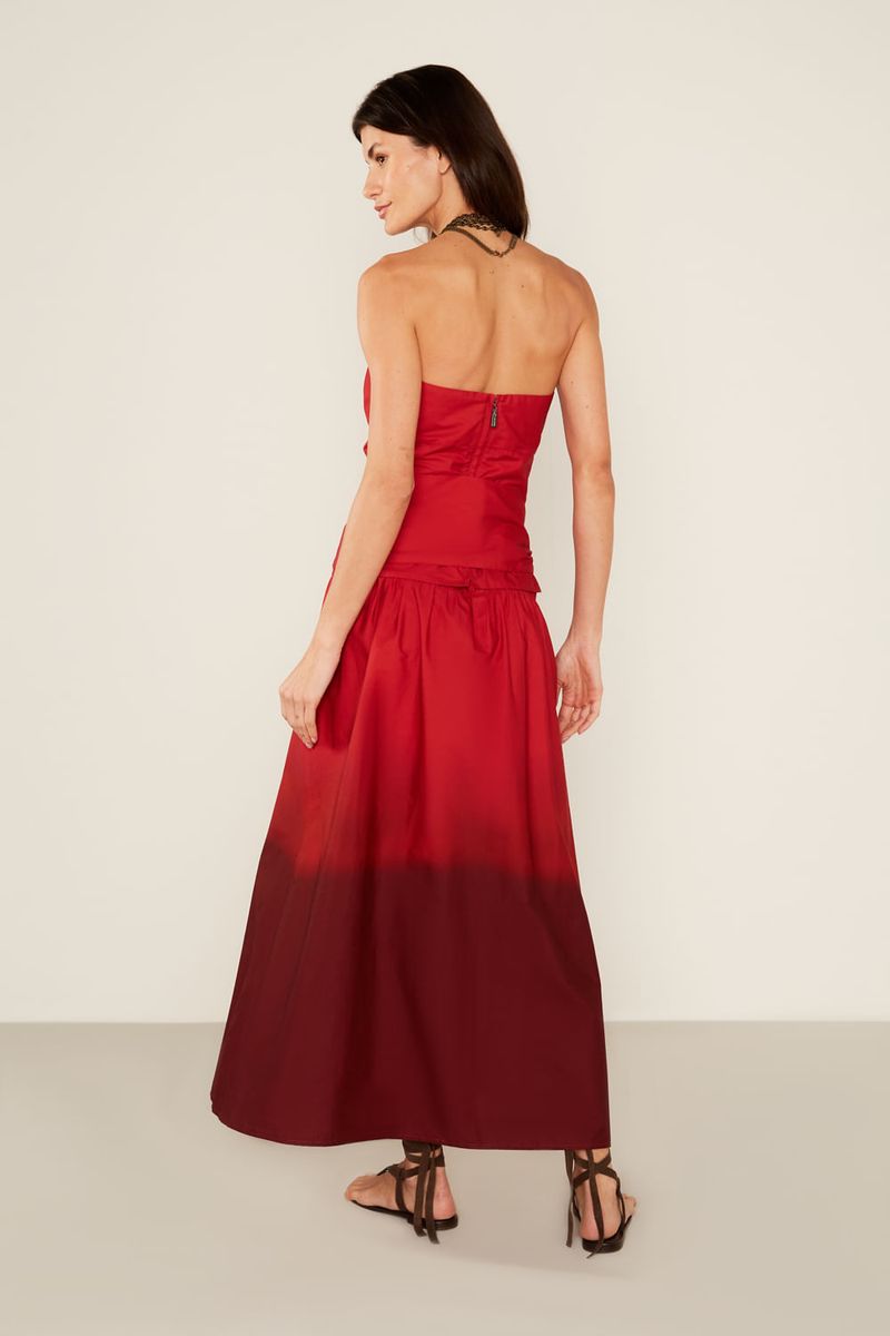 Saia Midi Estampa Scarlet - Est Scarlet