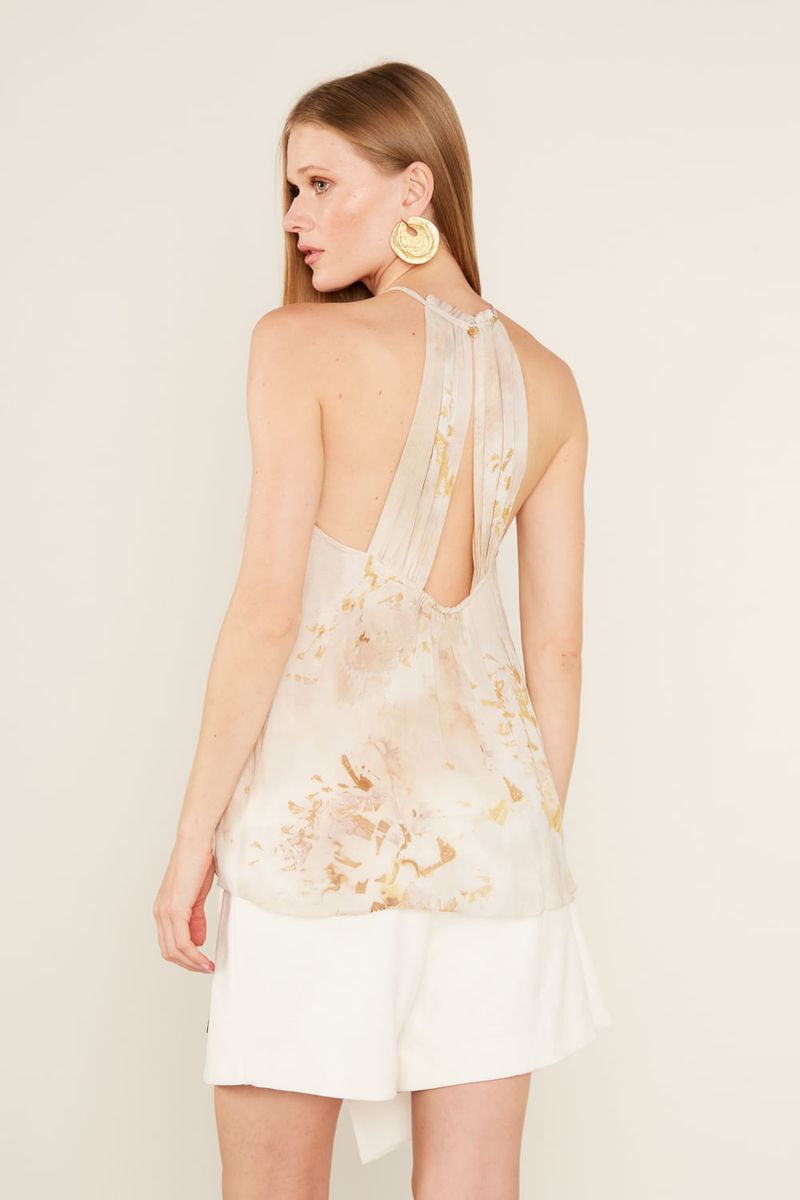 Blusa Estampa Tina Amarela - Est Tina Amarela