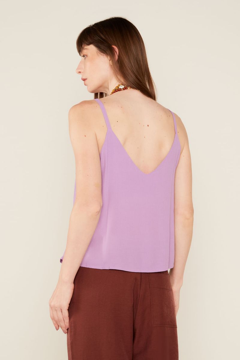 Blusa Casual Assimétrica - Lilas Iris