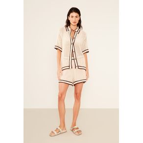 Bermuda Tricot Detalhe Barra