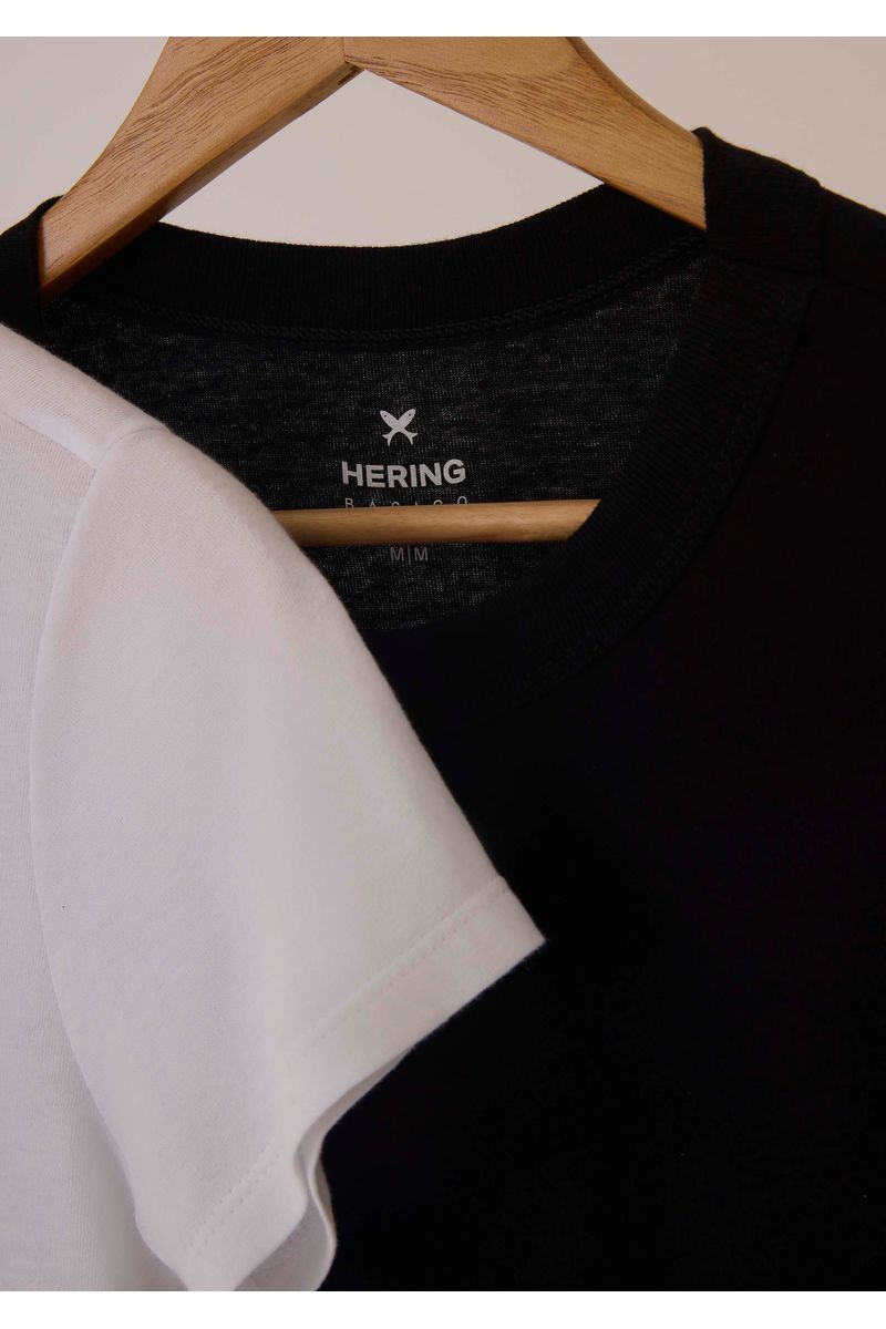 Kit Com 2 Camisetas Femininas Básicas Baby Look Hering