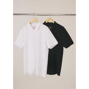 Kit com 2 Camisas Polo Básicas Masculinas Em Piquet