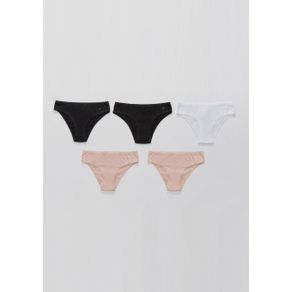 Kit 5 Calcinhas Básicas Biquíni