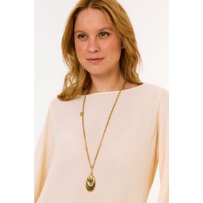 Colar Corrente Concha - Dourado