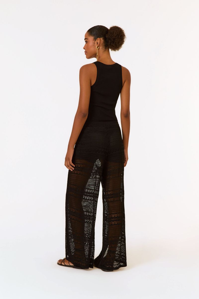Calça Tricot Pareô Ponto Rendado