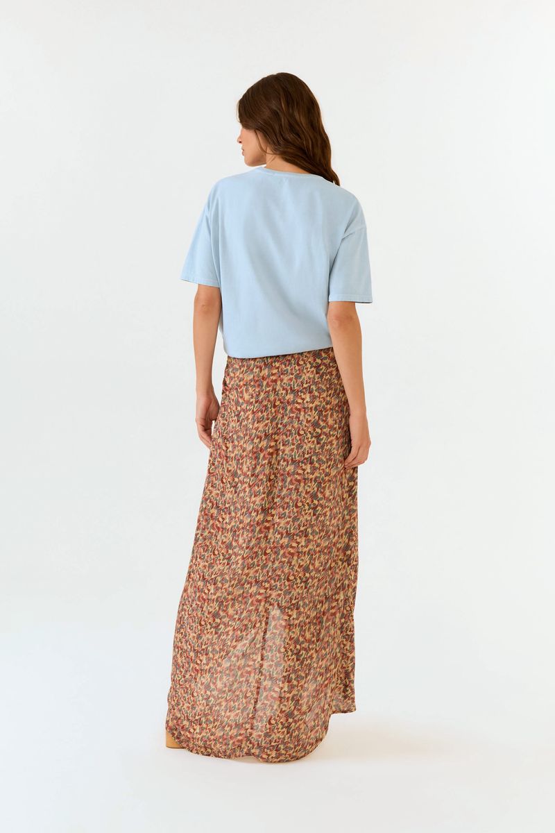 Saia Midi Ggt Estampa Prisma
