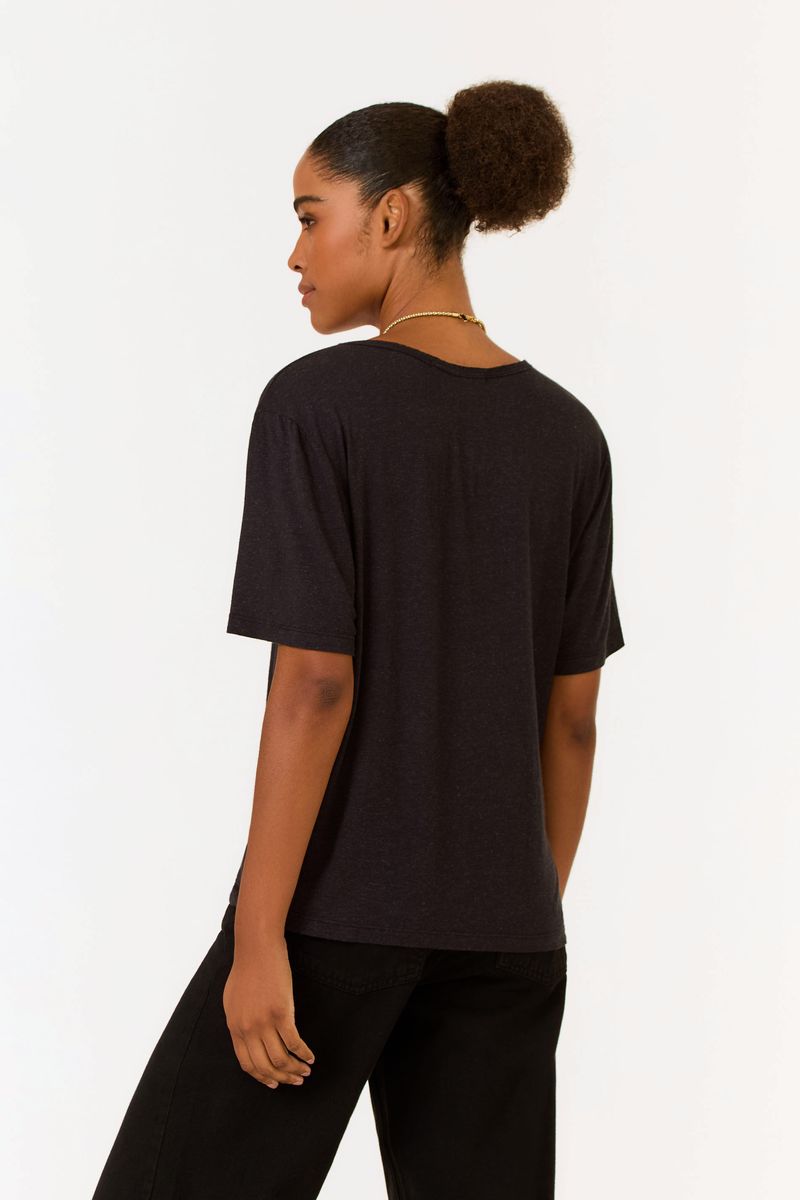Blusa Decote v Viés a Fio