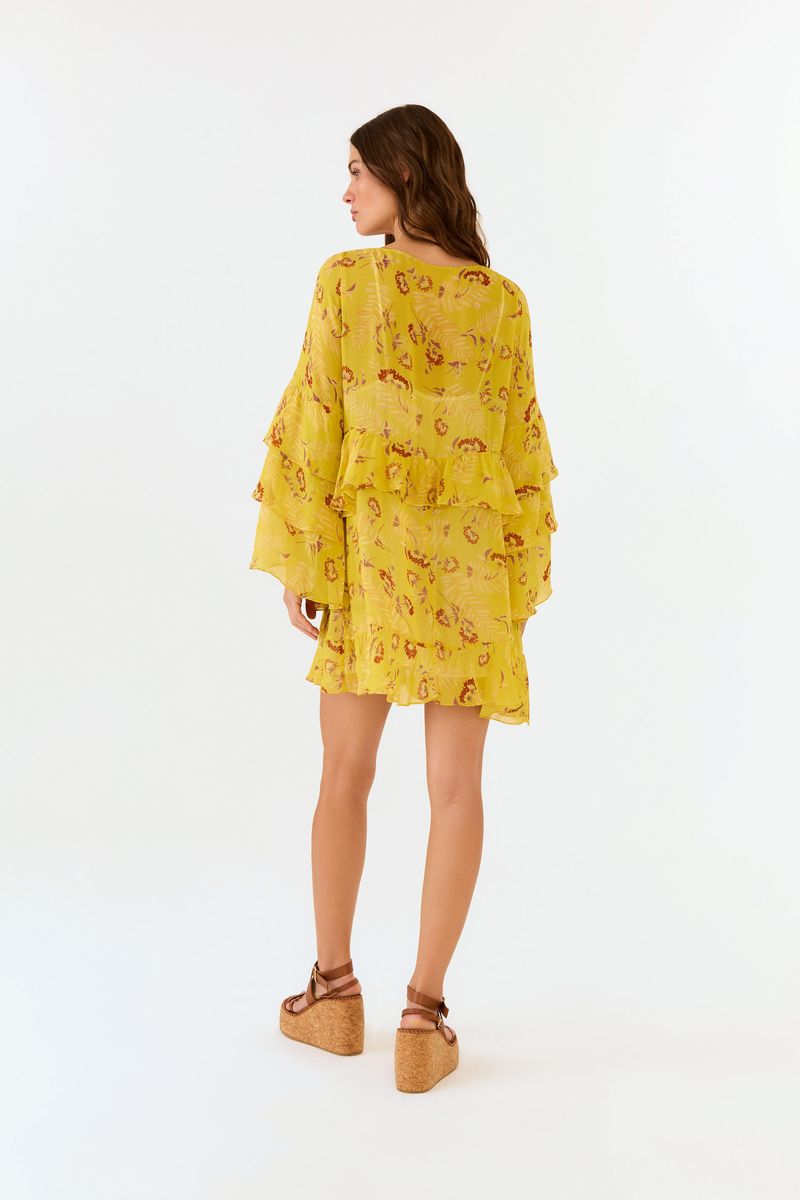 Vestido Curto Ggt Estampa Daisy