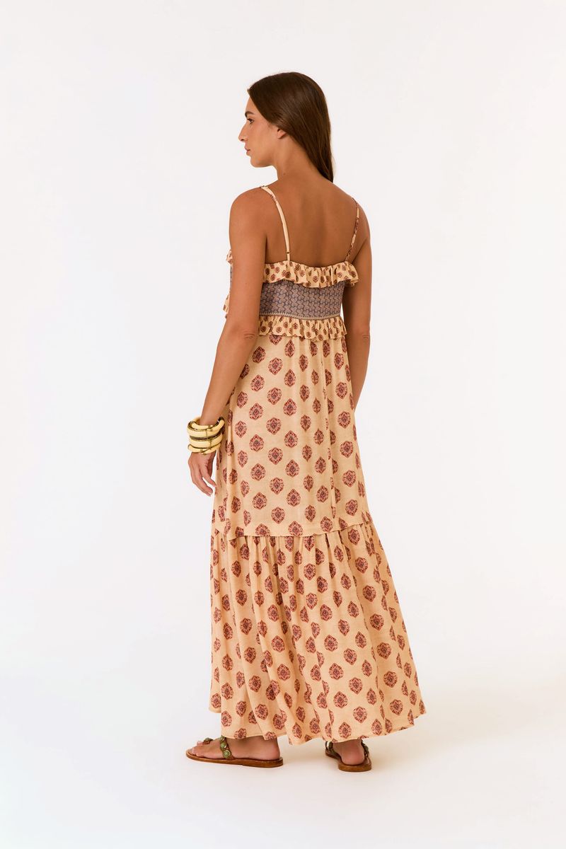 Vestido Midi Estampa Haze