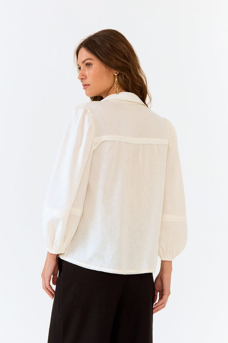 Blusa Recortes Manga