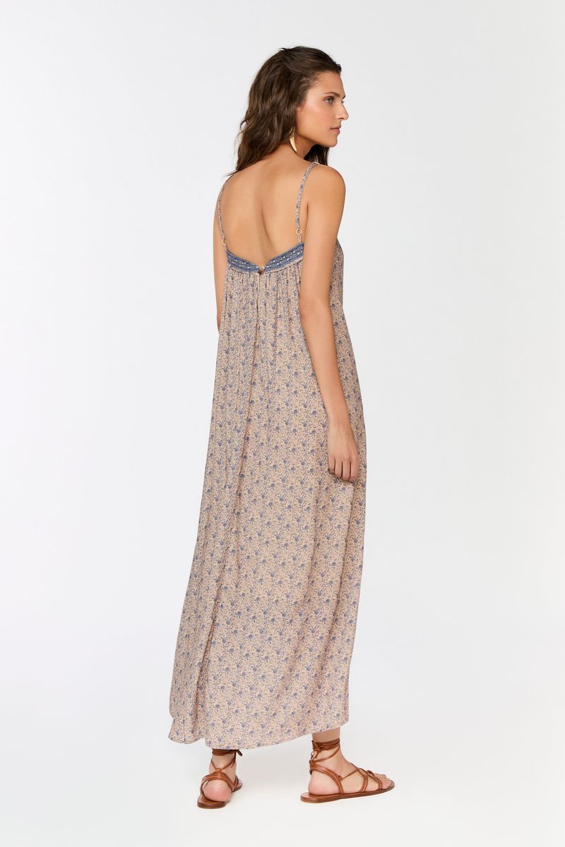 Vestido Alça Estampa Alloy