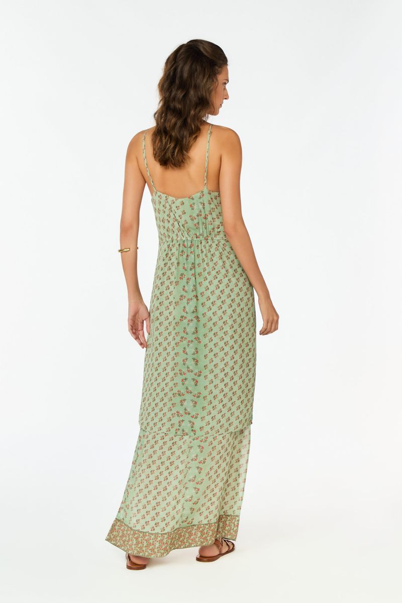 Vestido Midi Ggt Estampa Krabi