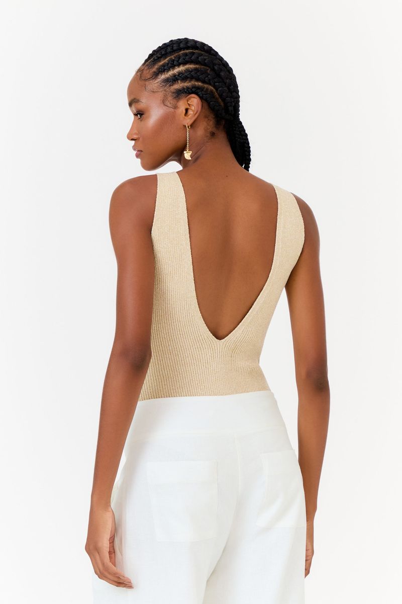 Body Tricot Decote v Profundo
