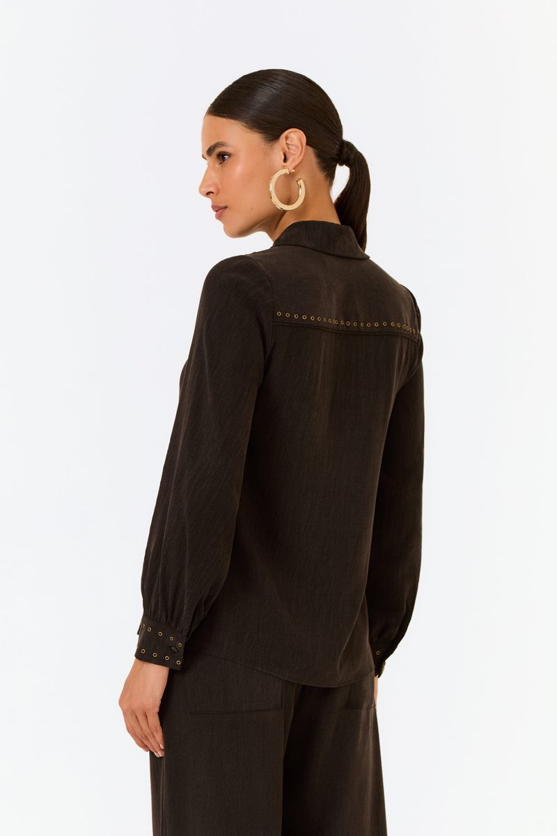 Camisa Botões Tachas