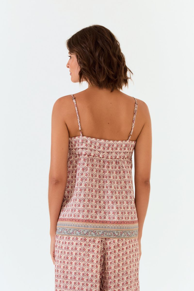 Blusa Alcinha Estampa Aster