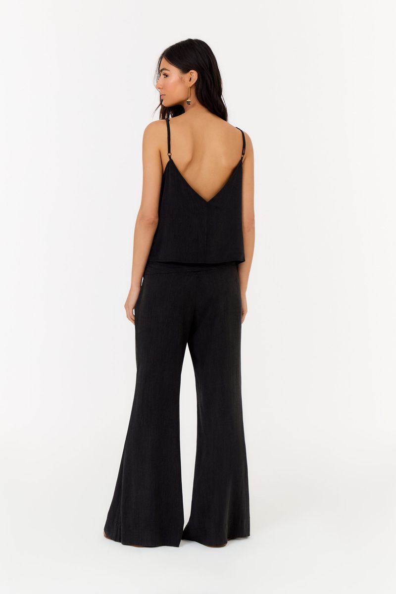 Calça Flare Fivela