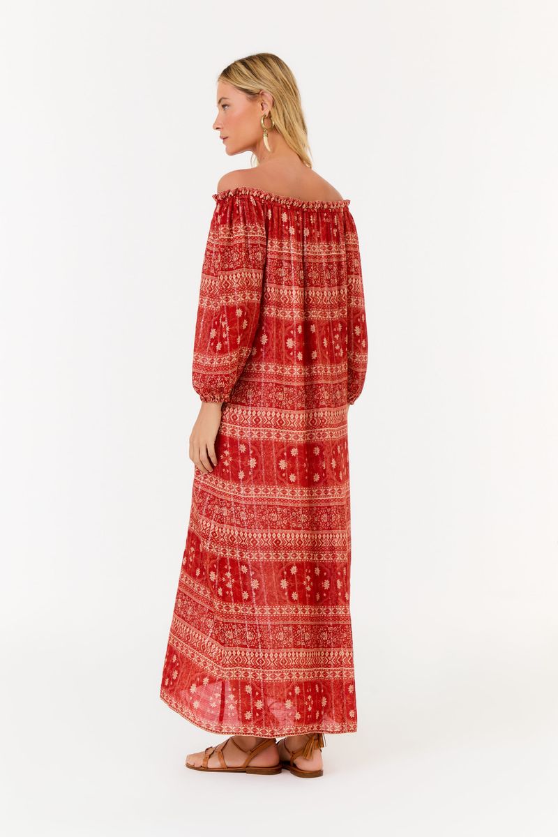 Vestido Midi Estampa Hera