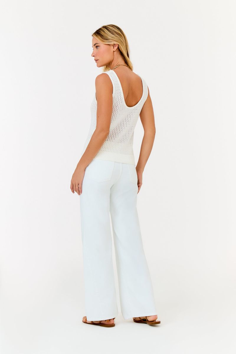 Calça Sarja Wide Leg Nesgas
