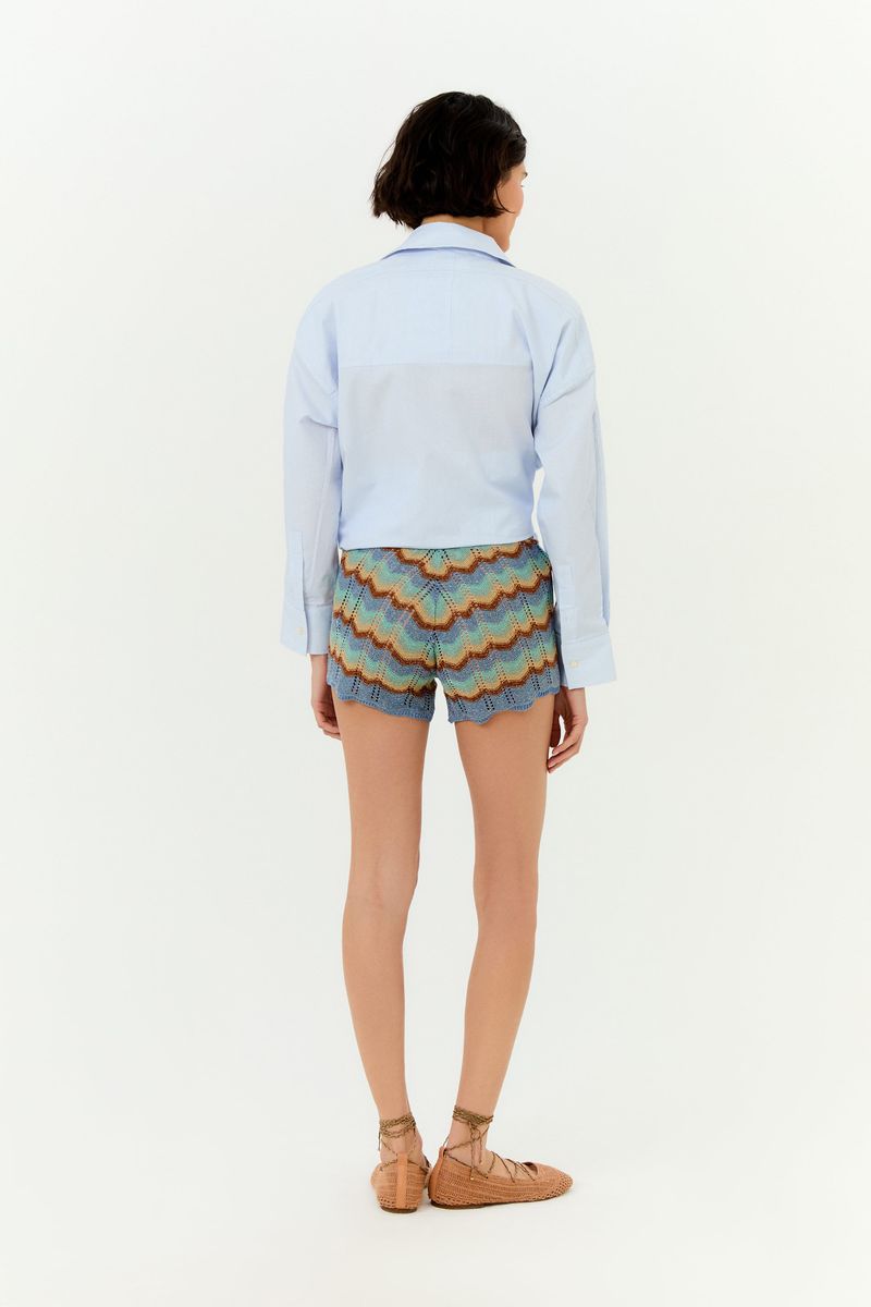 Short Tricot Chevron Multicolor