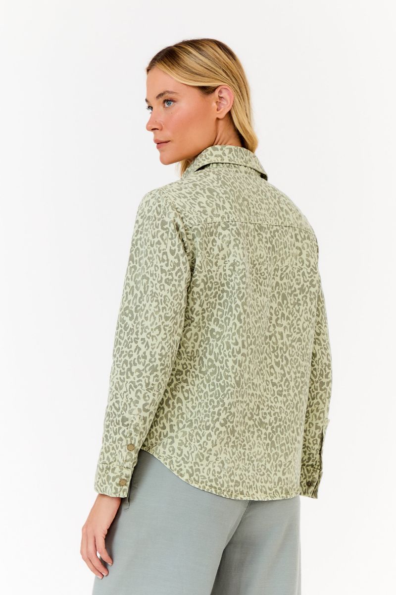 Camisa Sarja Estampa Selva