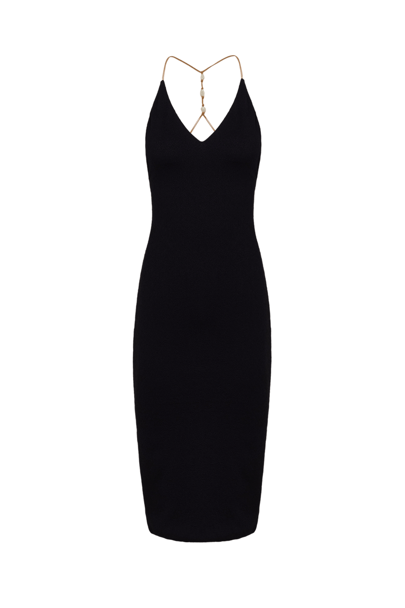 Vestido Midi Ney Detalhe Black