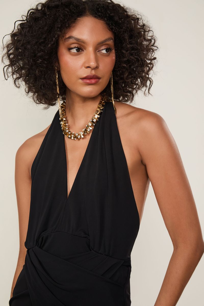 Vestido Jersey Midi Correntes