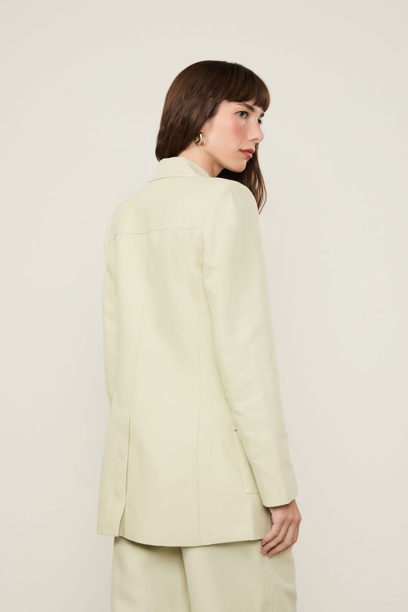 Blazer Com Linho Verde