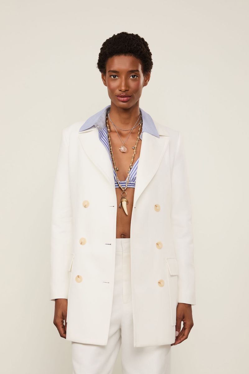 Blazer Comprido Bolsos