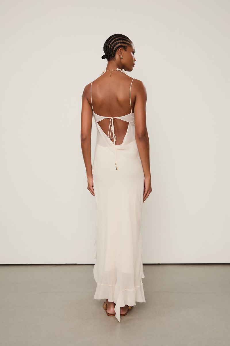 Vestido Longo Slip Desconstruído