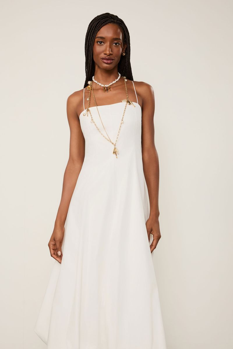 Vestido Midi De Alcinha Balonê