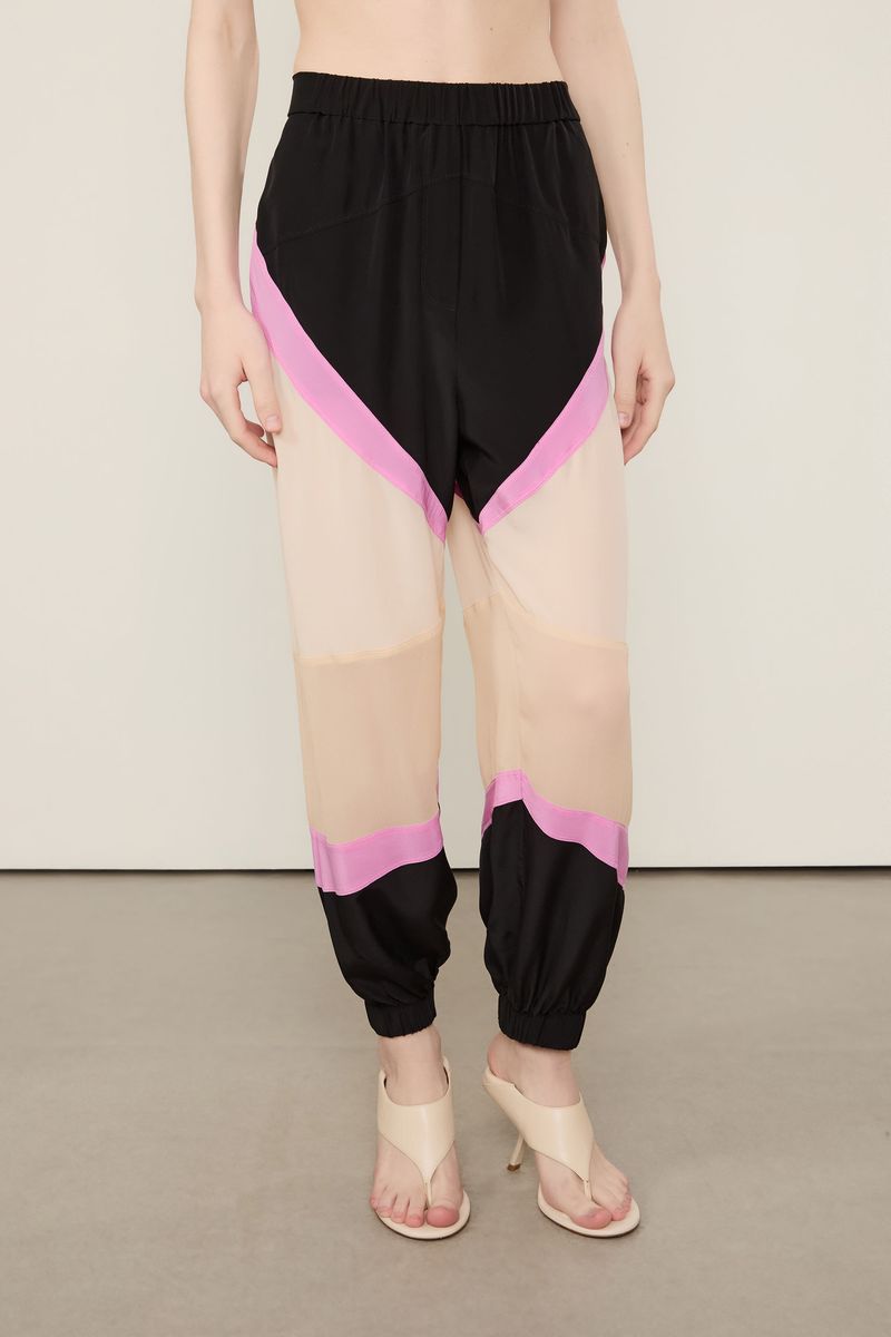 Calça Recortes Colorblock