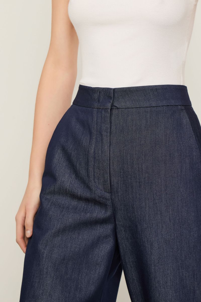 Calça Jeans Reta De Alfaiataria