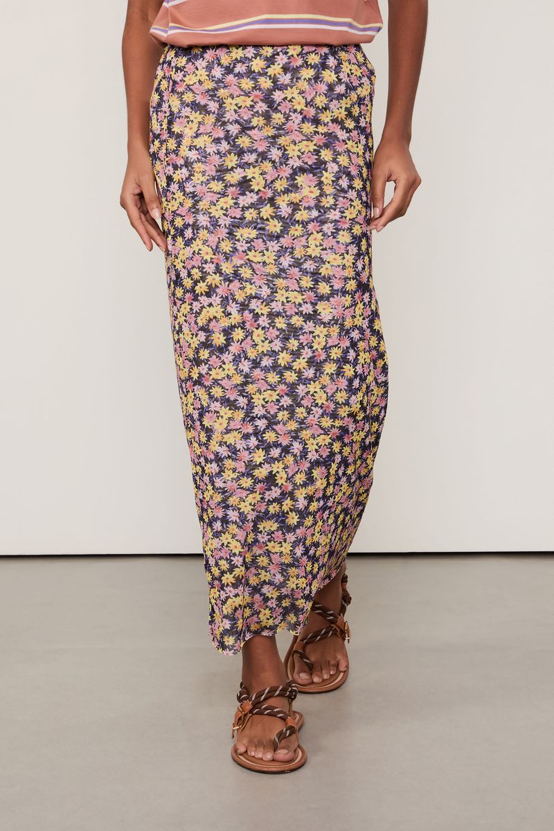 Saia Midi De Tule Liberty
