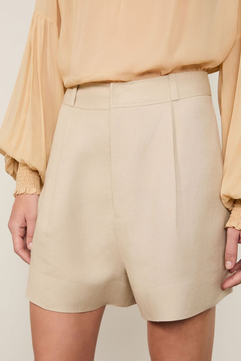 Short Com Linho Chino