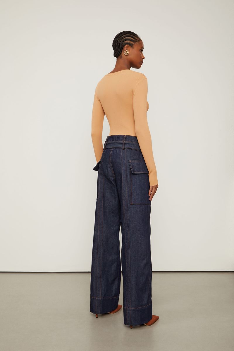 Calça Jeans Com Cós Duplo