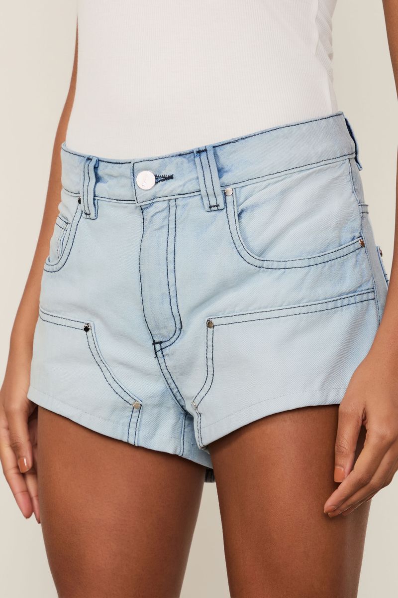 Short Jeans Bolsos Duplos