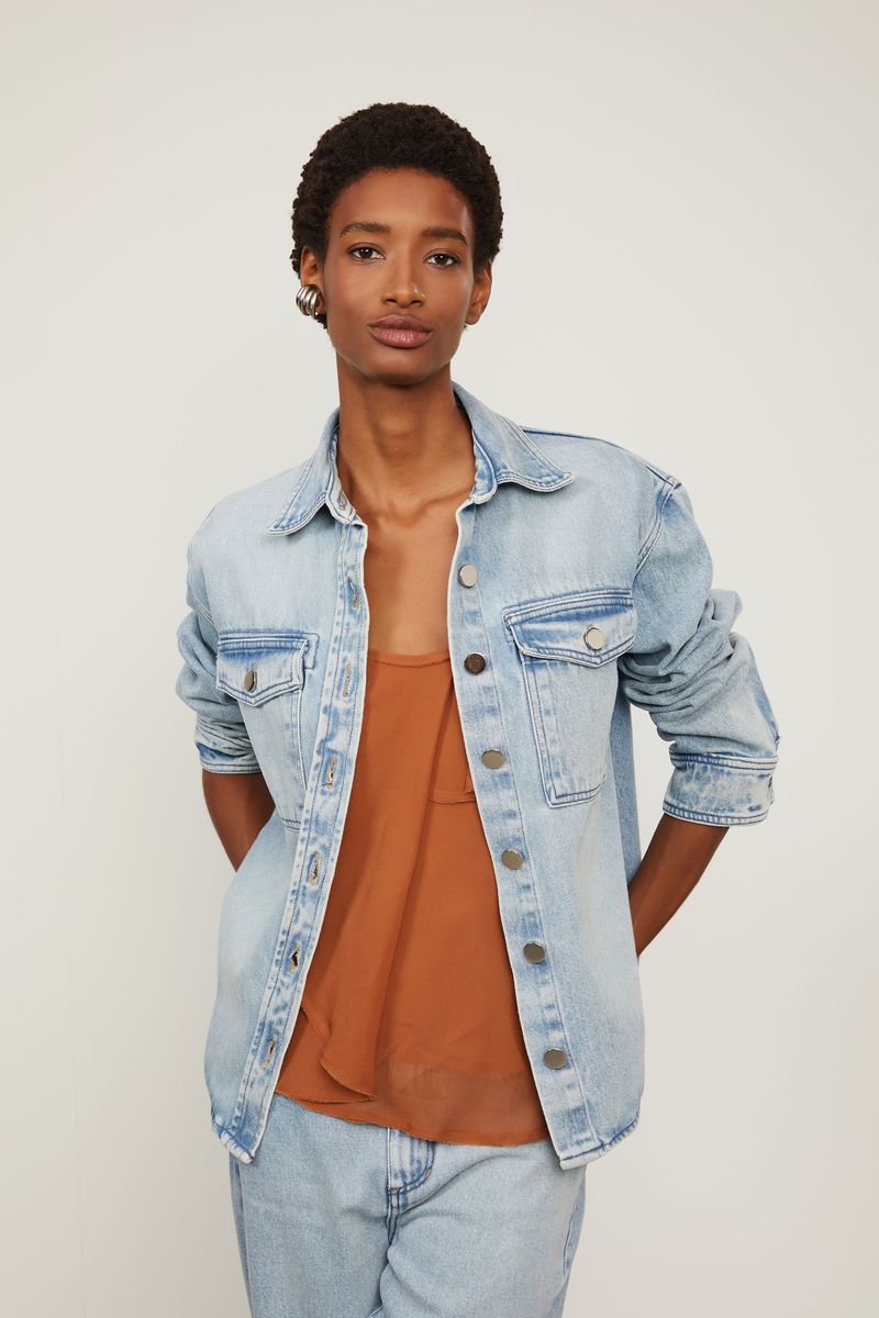Camisa Jeans Origami Costas
