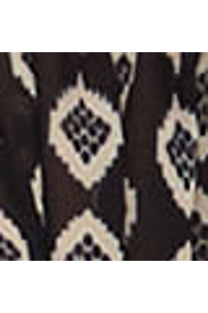 Bata De Georgette Ampla Estampado