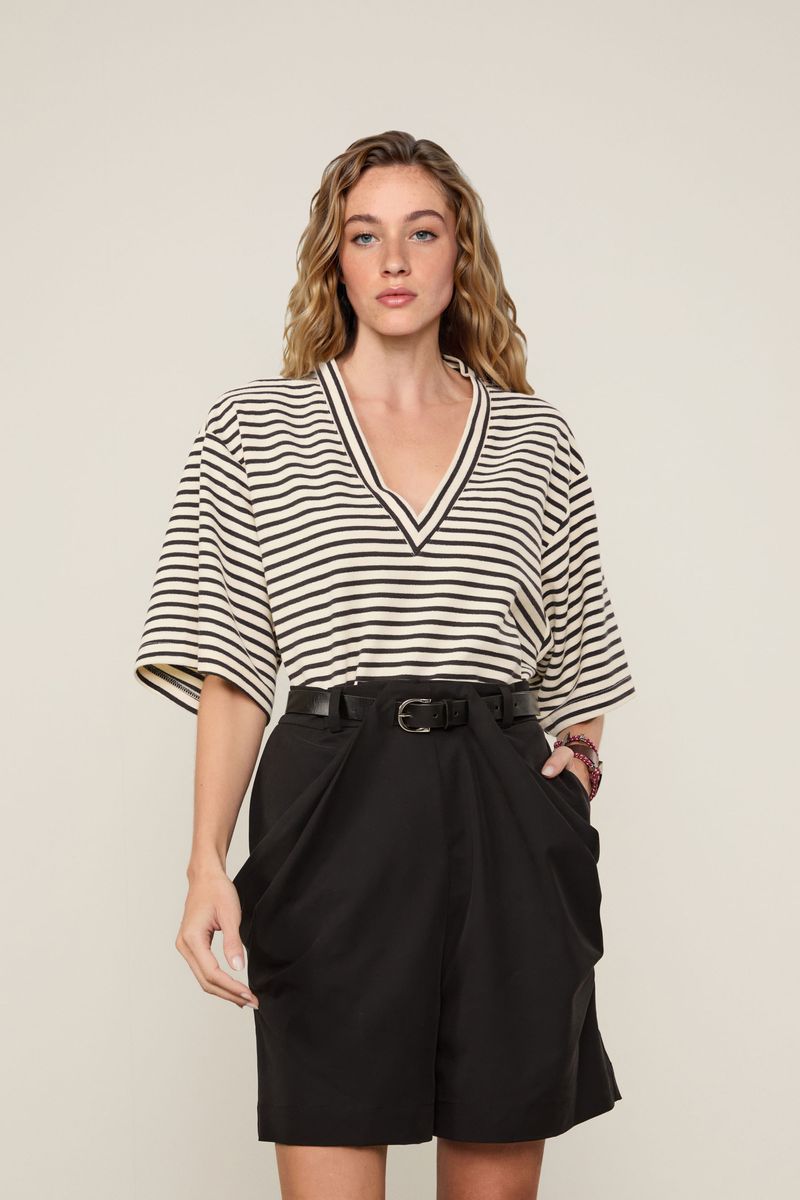 Shorts Prega Frontal Alfaiataria