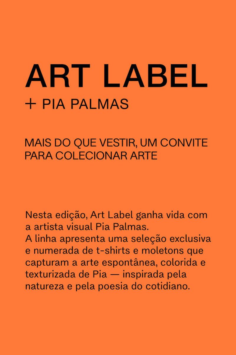 T-Shirt De Malha Cartaz Amor Aip Arte