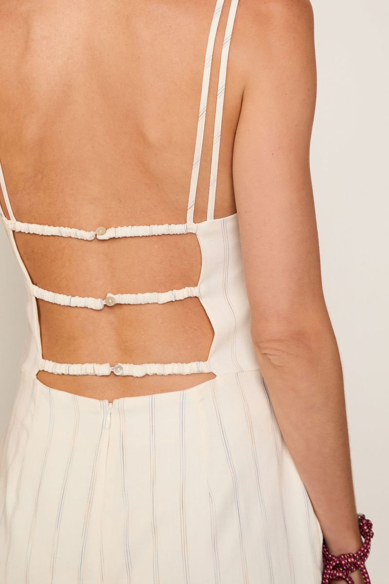 Vestido De Viscose Curto Com Alças Em No