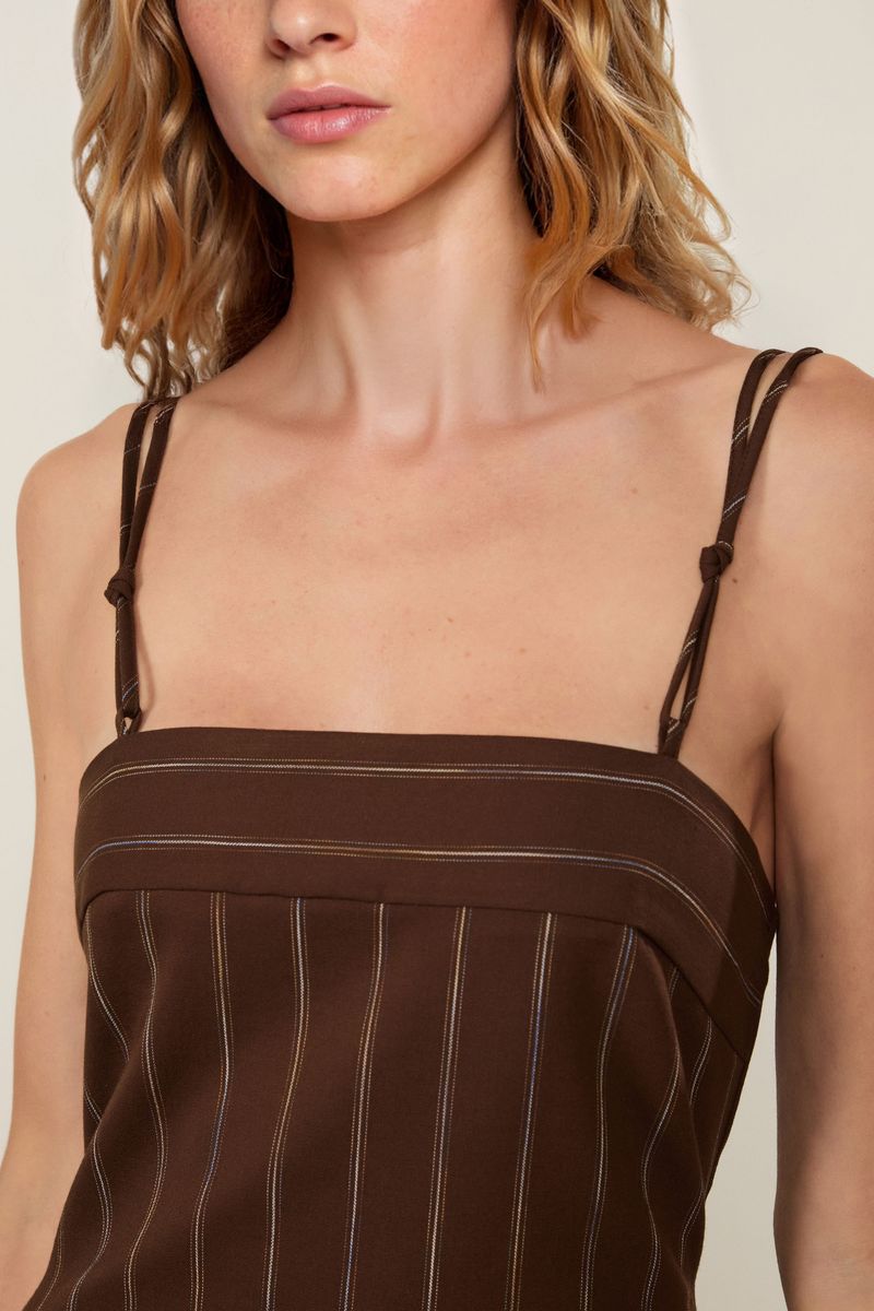 Vestido De Viscose Curto Com Alças Em No