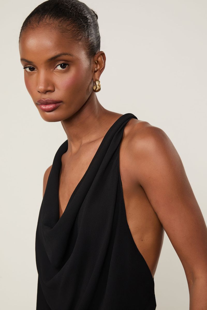 Blusa De Georgette Pesado Degagê